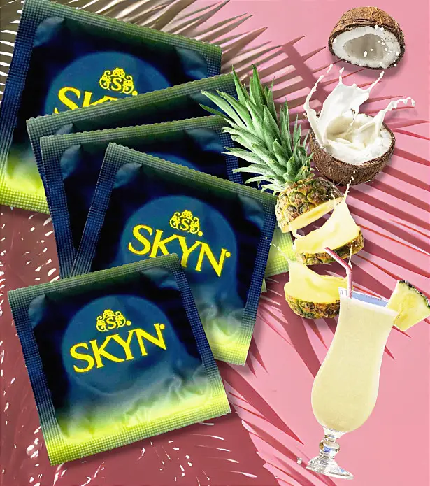 Ароматні презервативи безлатексні SKYN Pina Colada для яскравих відчуттів, 1 шт