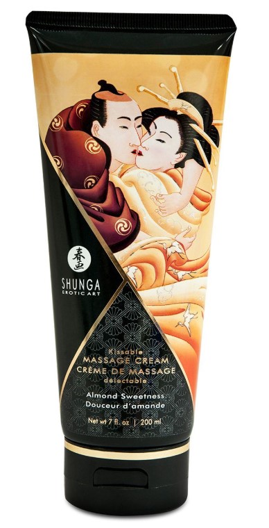 Їстівний масажний крем Shunga KISSABLE MASSAGE CREAM - Almond Sweetness (200 мл)