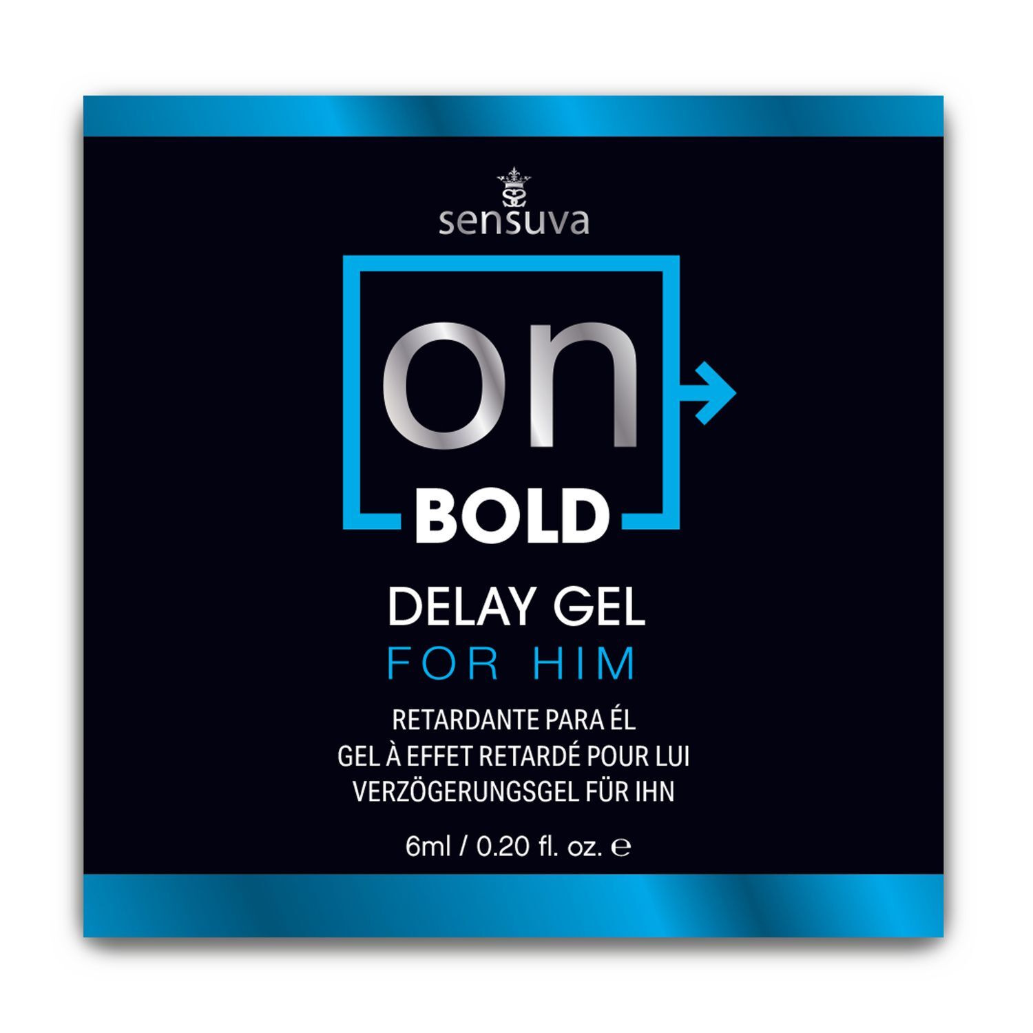 Пробник пролонгатора для чоловіків Sensuva ON Bold (6 мл)